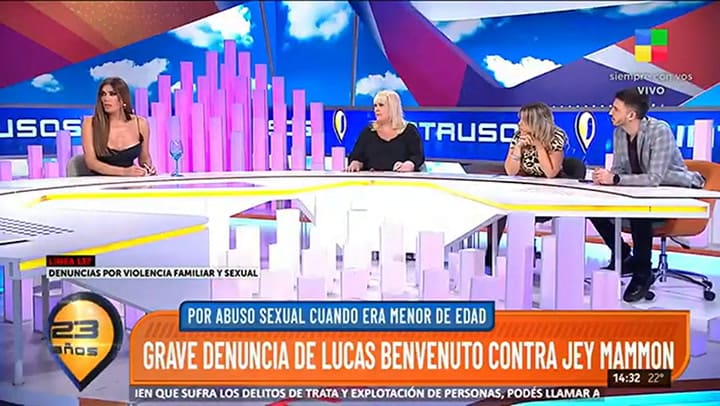 Lucas Benvenuto y el mensaje que le había mandado a Florencia de la V sobre Jey Mammon en 2018