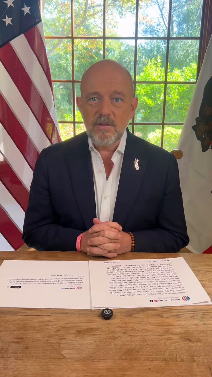 El candidato republicano que recibió el apoyo de Trump para las elecciones de California