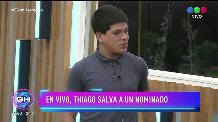 Thiago salvó a un compañero