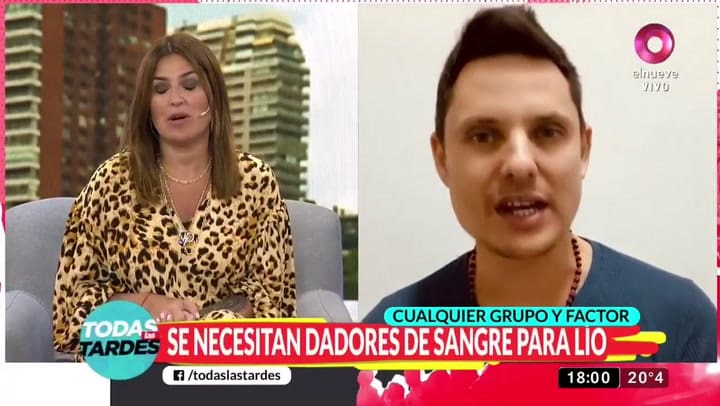 Maju Lozano habló de la salud de Lío Pecoraro - Fuente: elnueve