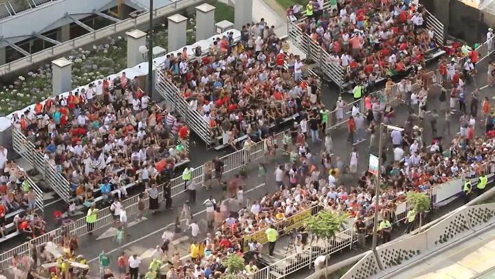 Usain Bolt corrió contra el Metrobús en la 9 de Julio