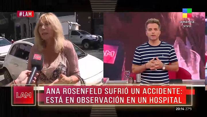 Ana Rosenfeld sufrio un accidente