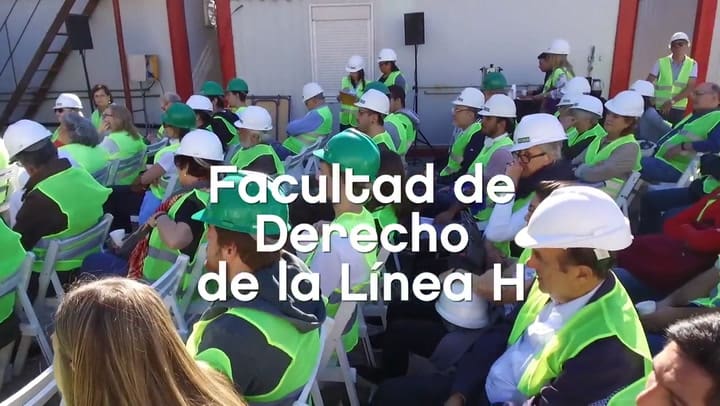 Recorrida de vecinos por la estación Facultad de Derecho del subte