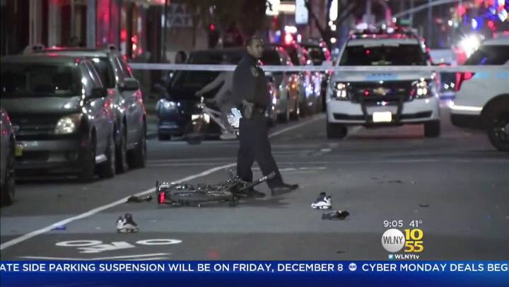 Edwin fue atropellado mientras manejaba su bicicleta - Fuente: YouTube