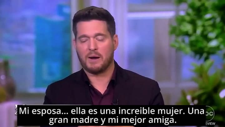 La charla de Michael Bublé con ABC sobre su familia