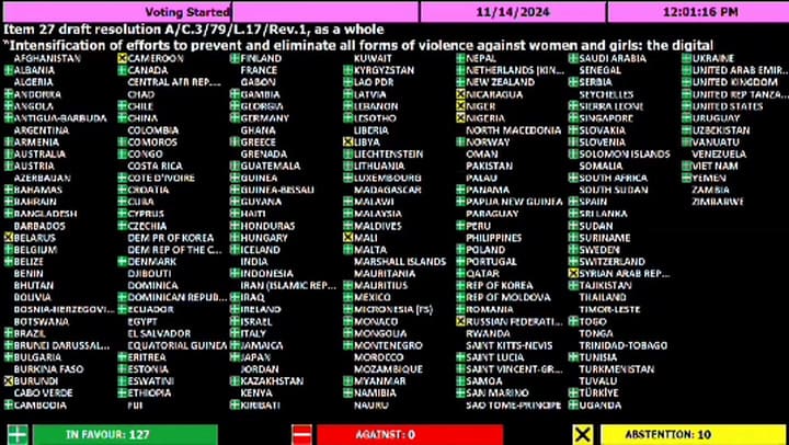 Otra polémica de la Argentina en la ONU: fue el único país en votar contra una resolución para eliminar la violencia contra las mujeres y las niñas