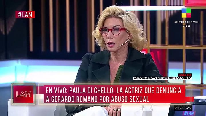 Tras la acusación de abuso, Paula Di Chello habló de su experiencia con Gerardo Romano: “Estaba fuera de sí”