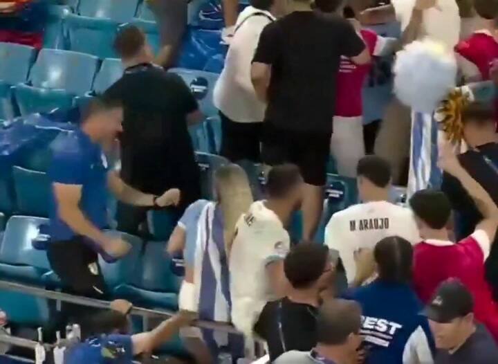 El violento botellazo de Rodrigo Bentancur que le abrió la cabeza a un asistente de Bielsa 1