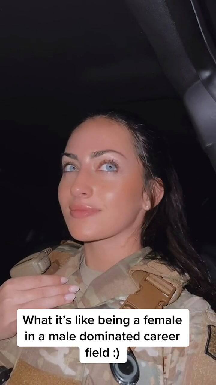 Una tiktoker mostró cómo es ser mujer en el ejército
