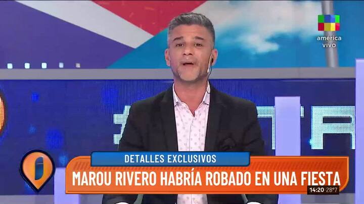 Acusaron a Marou Rivero de robar en una fiesta