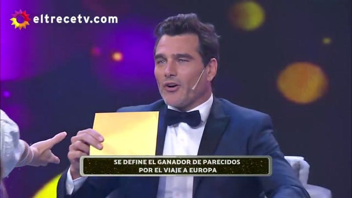 El doble de Fernando Burlando ganó el premio en Bienvenidos a bordo