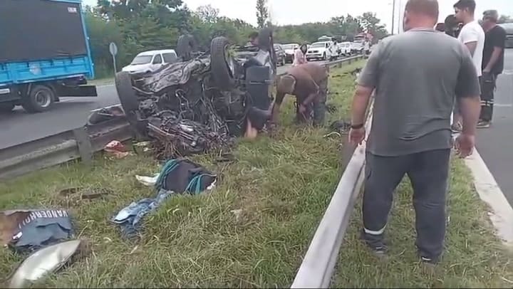 Choque panamericana altura cardales.