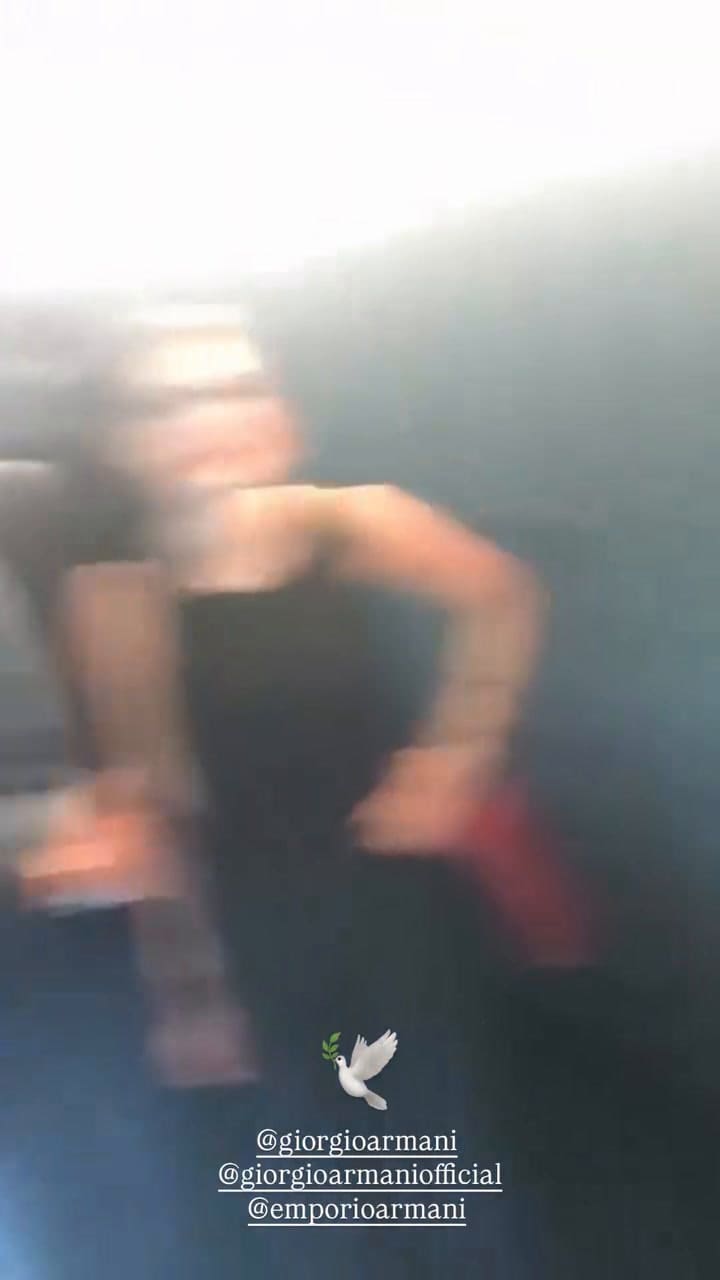 Mauro Icardi publicó un video junto a Giorgio Armani