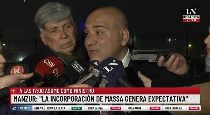 ¿Qué dijo Manzur sobre la llegada de Massa al Ministerio de Economía?