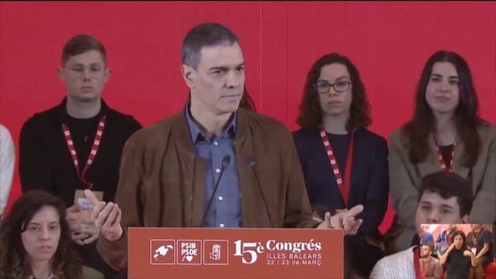 Pedro Sánchez apuntó contra Milei