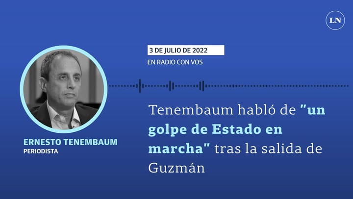 Tenembaum habló de 'un golpe de Estado en marcha' tras la salida de Guzmán