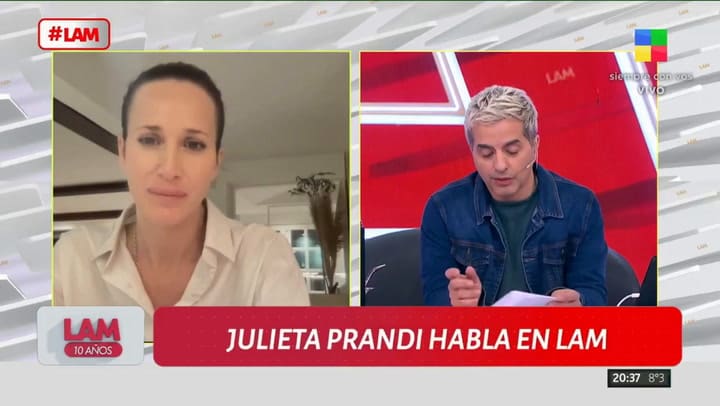 Julieta Prandi reveló que sufrió violencia psicológica y económica por parte de su expareja