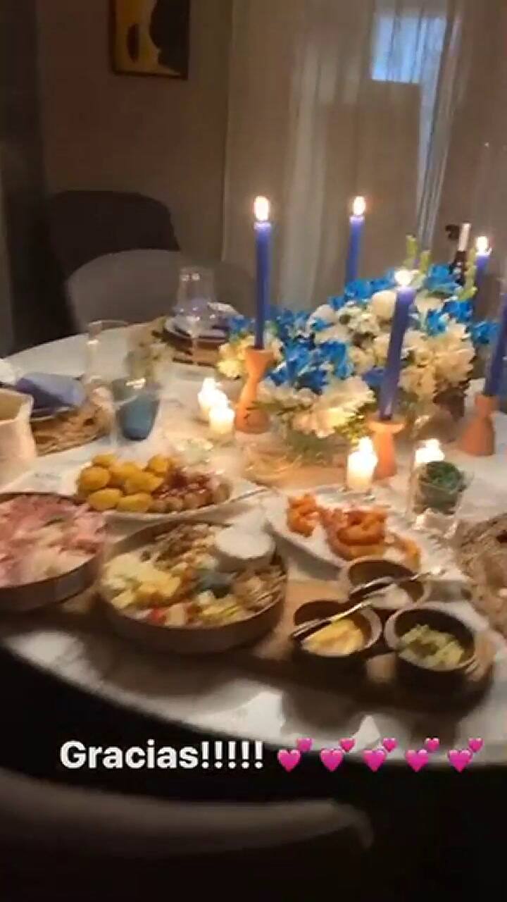 El banquete que Yanina Latorre le preparó a su marido en su cumpleaños