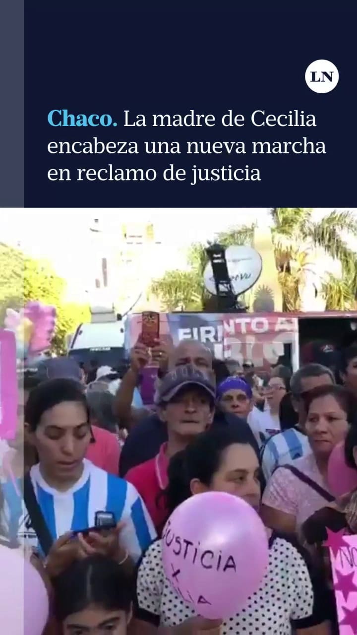 Marcha por Cecilia Strzyzowski, en Chaco