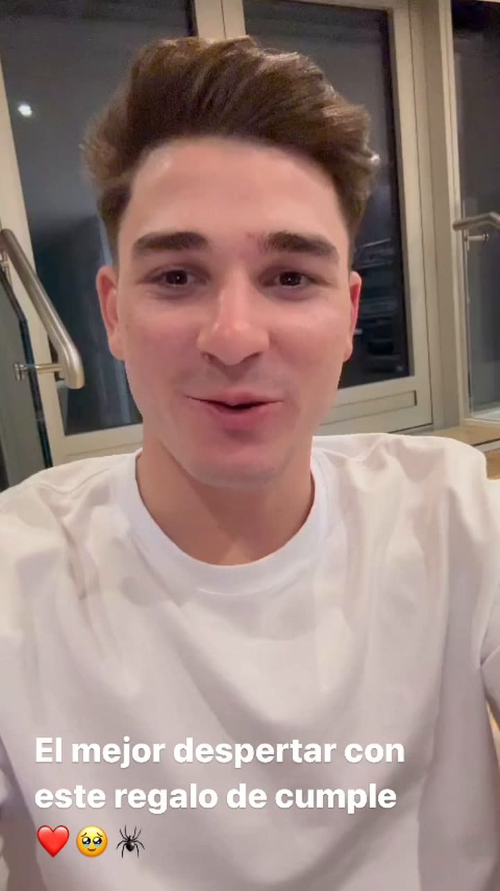 El mensaje que le envió Julián Álvarez a su mini fan