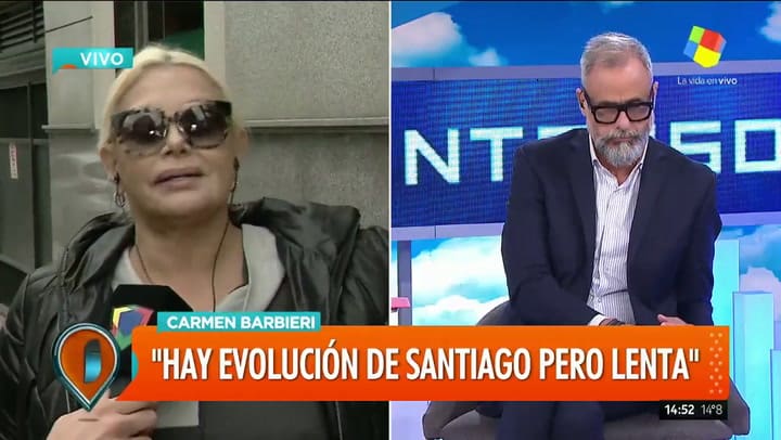 Carmen Barbieri visita a Santiago Bal - Fuente: América tv