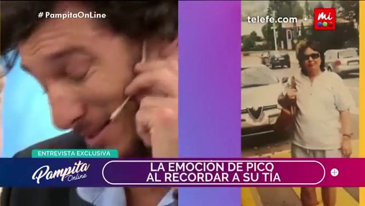 El llanto de Pico Mónaco al recordar a su tía: Fuente: Telefé