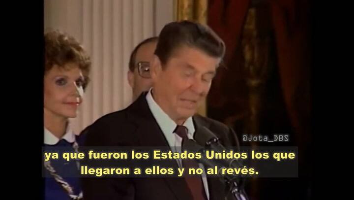 Fragmento del discurso de Ronald Reagan sobre la Herencia Hispana en 1984