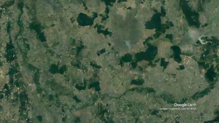 Zoom in a la ciudad de Beregovo, Ucrania