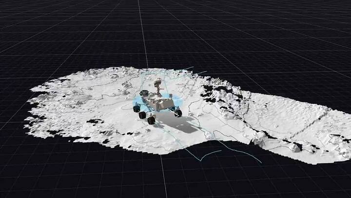 El primer mapeo del Perseverance en Marte