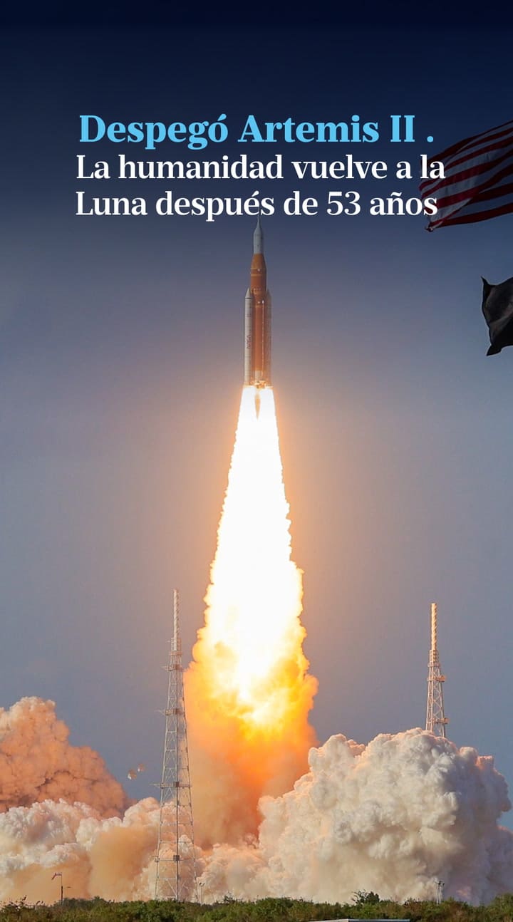 Despegó Artemis II: la humanidad vuelve a viajar hacia la Luna después de 53 años