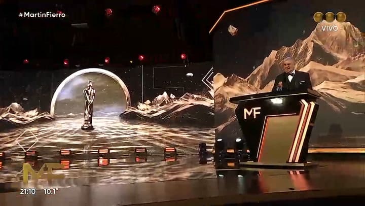 El discurso de Luis Ventura para darle inicio a los Premios Martin Fierro 2026