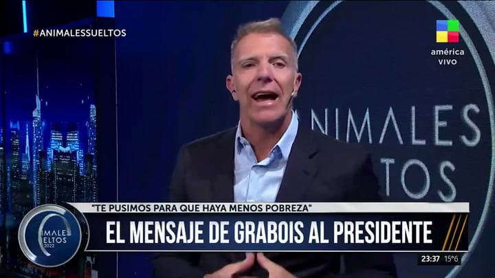 Alejandro Fantino se mostró muy enojado con Alberto Fernández