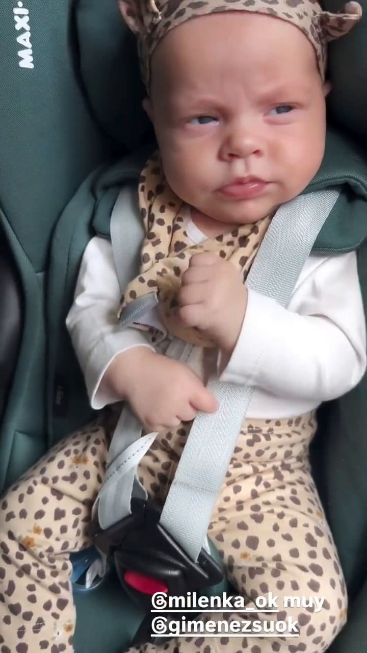 El tierno look animal print de Milenka, la hija de Marley