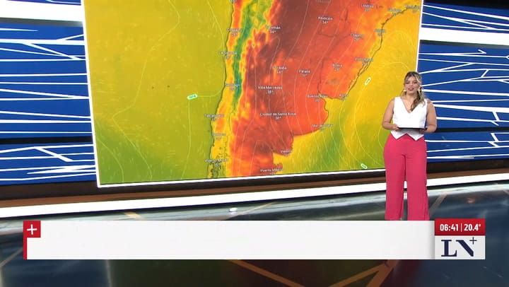 El mapa de calor en la Argentina