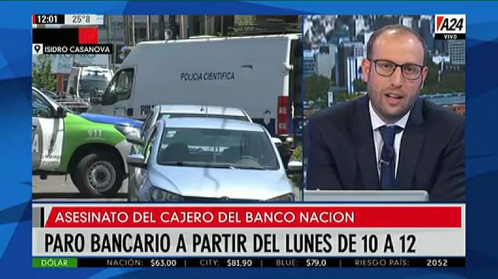 El fuerte insulto del gremialista - Fuente: A24