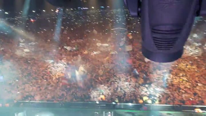 El Indio Solari en Olavarría: el impresionante video del pogo del final