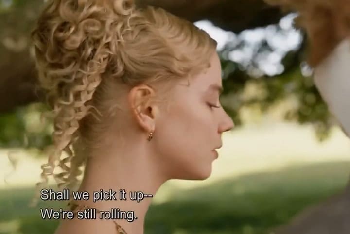 El blooper de Anya-Taylor Joy con su sangrado nasal en escena - Fuente: Tik Tok