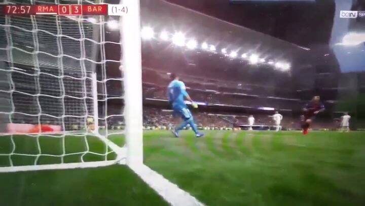 El 3-0: la genialidad de Suárez en el penal