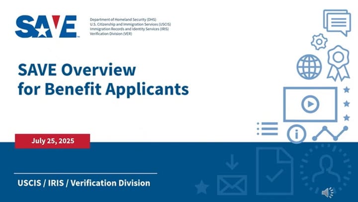 Cómo funciona SAVE para realizar las verificaciones migratorias de los beneficiarios