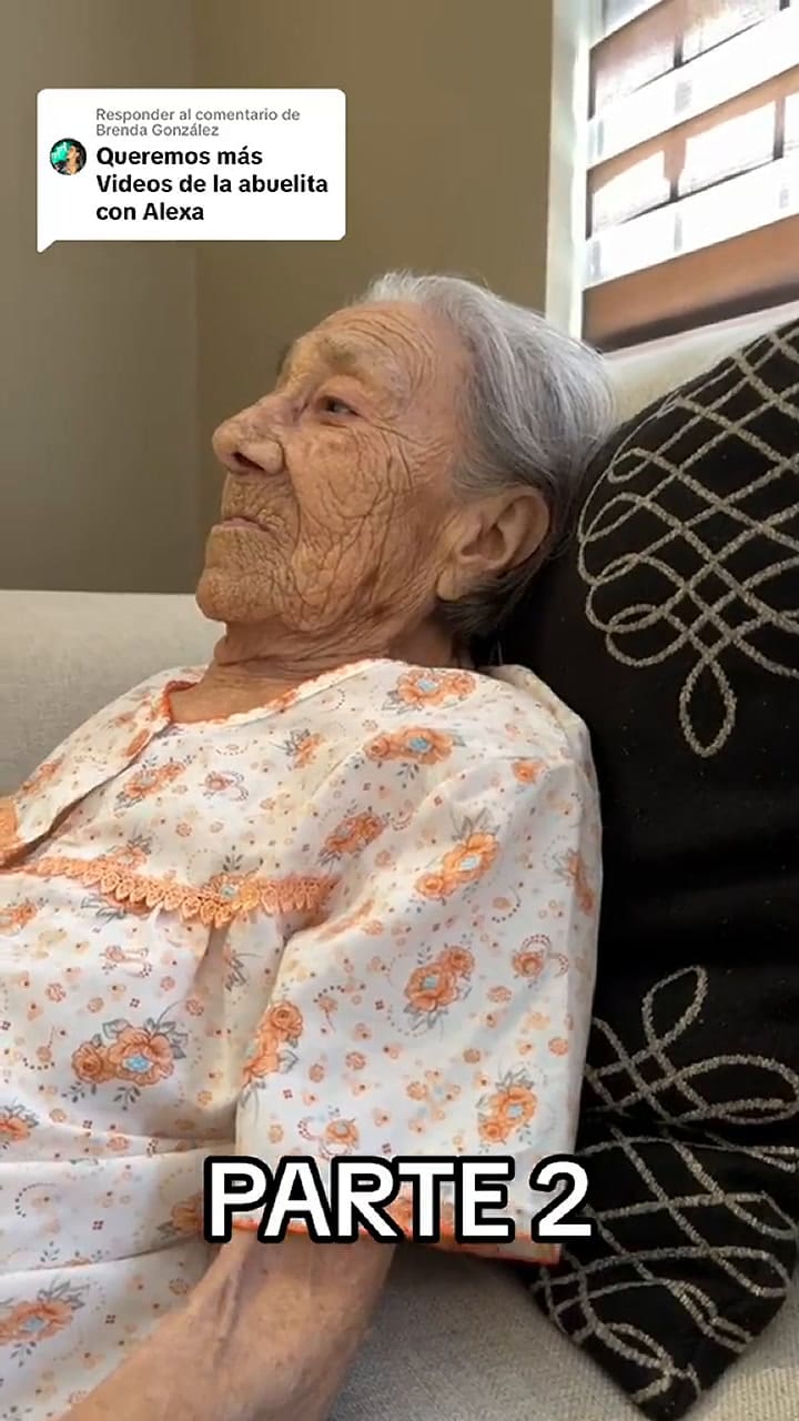 Una abuela se volvió viral por su reacción ante Alexa