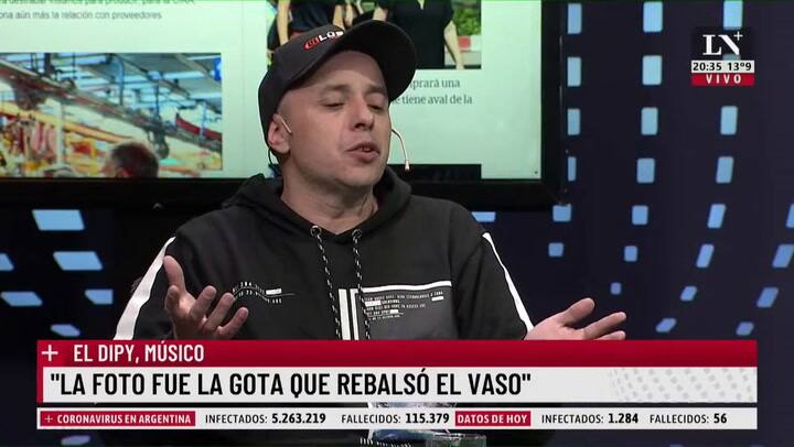 El Dipy cruzó a Brancatelli por sus dichos sobre Mavys Alvarez