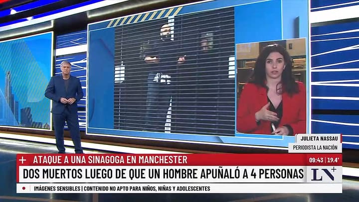 Ataque en una sinagoga de Manchester durante Yom Kipur