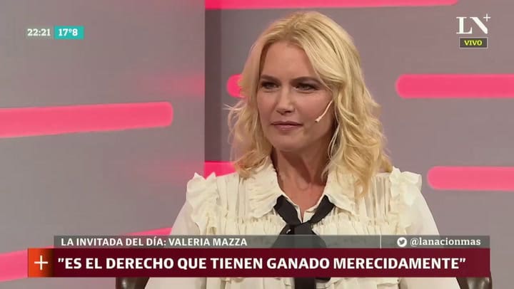 Valeria Mazza: “Estoy a favor de la vida”