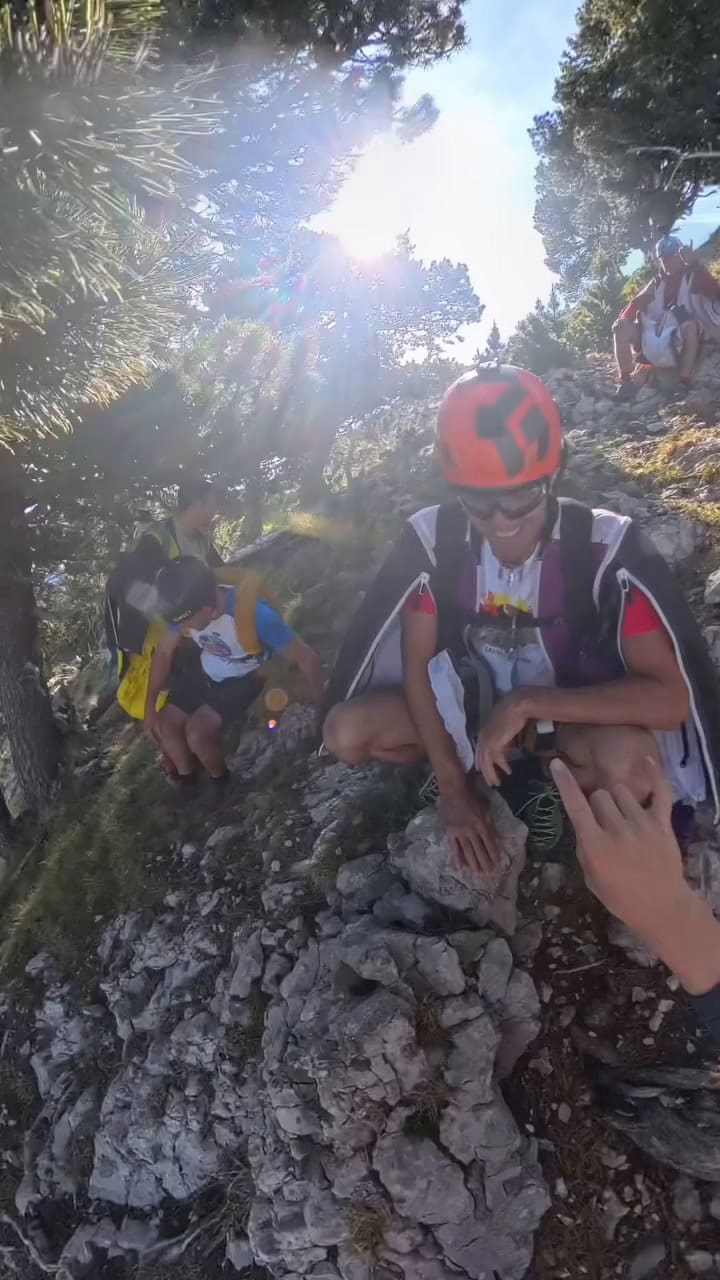 Marta Jiménez haciendo salto base