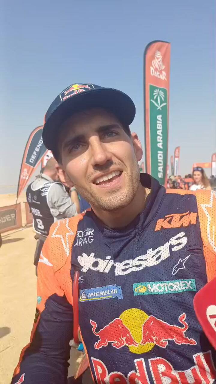 "Soñé que Messi me daba la copa", dijo Benavides tras ganar el Rally Dakar 2026