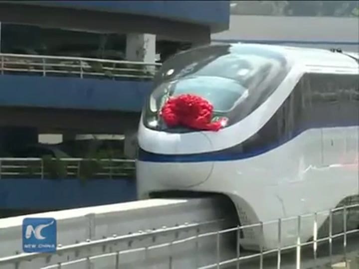 Nuevo monorriel subterráneo en China
