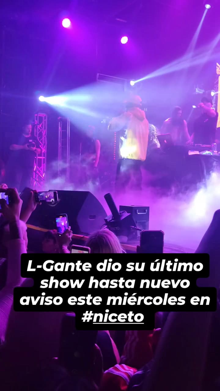El show de L-Gante en Niceto Club