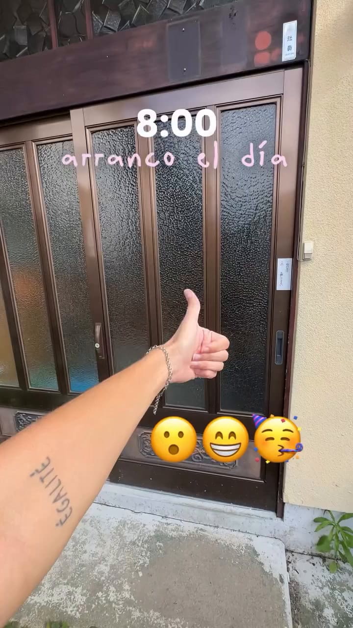 Luana compartió un día suyo en Japón