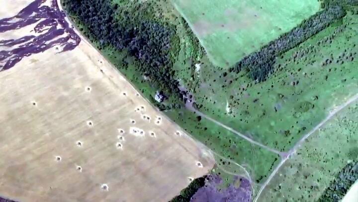 La total aniquilación de un tanque insignia ruso a manos de la fuerza aérea ucraniana