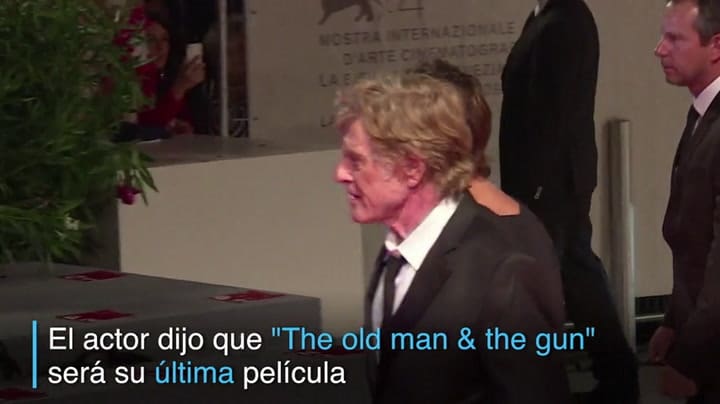 Robert Redford se despide de la actuación - Fuente: AFP